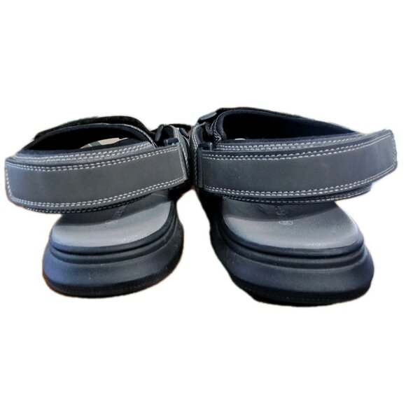 Bruno Marc Mens 14 Gray Outdoor Hook & Loop Sandals New With Flaw - Picture 5 of 13